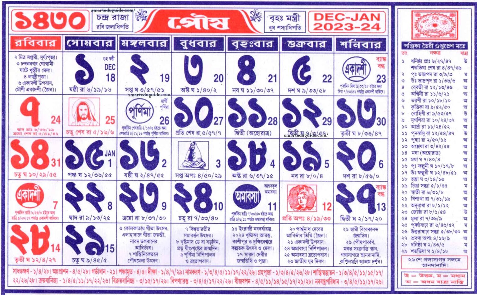 ENGLISH CALENDAR 2023 WITH BENGALI DATES PDF DOWNLOAD visual data 5
